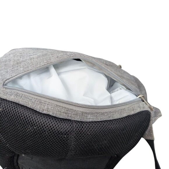 Cisco Raffi Backpack Diaper Bag Unisex Light Grey Many Pockets 15" - Picture 12 of 15
